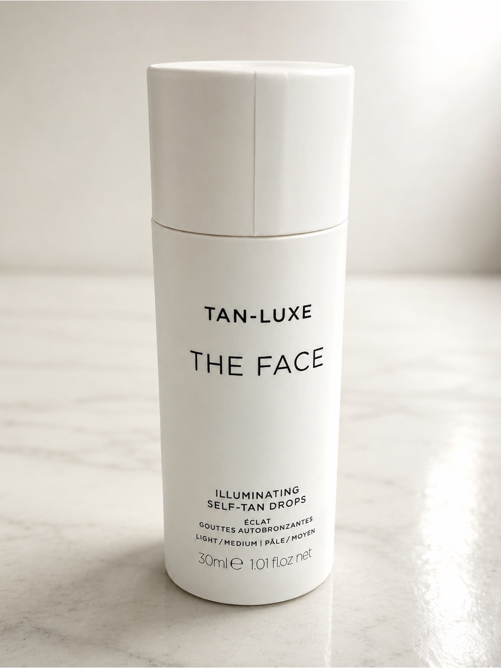 TAN-LUXE The Face Illuminating Self-Tan Drops Light/Medium 30ml NEW